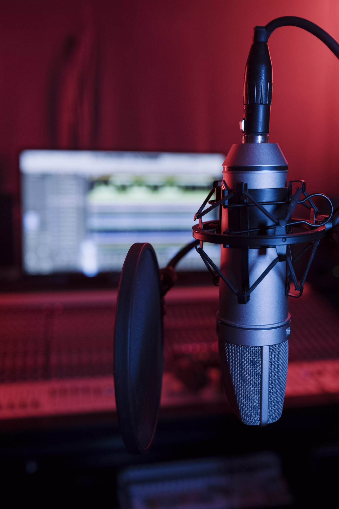 close-up-microphone-pop-filter